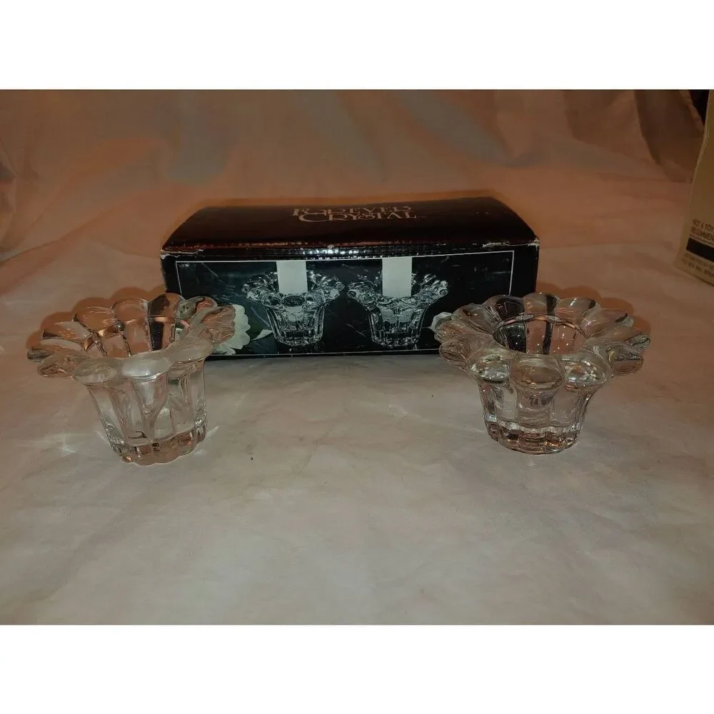 Forever Crystal Set Of 2 Candle/Votive Holders Style #315160